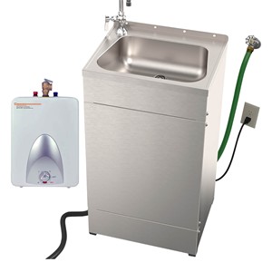 Eco Portable Wash-Ware Stainless Steel Portable Sink w/ Water Heater (EPS1041)
